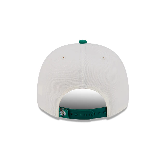NEW ERA Boston Celtics NBA Classic White 9FIFTY A-Frame Snapback Adjustable Cap