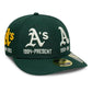 NEW ERA Athletics MLB Historic Dark Green Low Profile 59FIFTY Fitted Cap