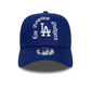 NEW ERA LA Dodgers MLB Script Dark Blue 9FORTY A-Frame Trucker Adjustable Cap