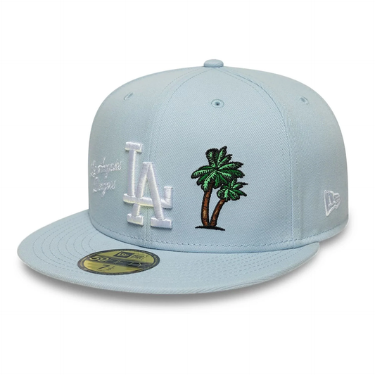 NEW ERA LA Dodgers MLB City Icon Pastel Blue 59FIFTY Fitted Cap