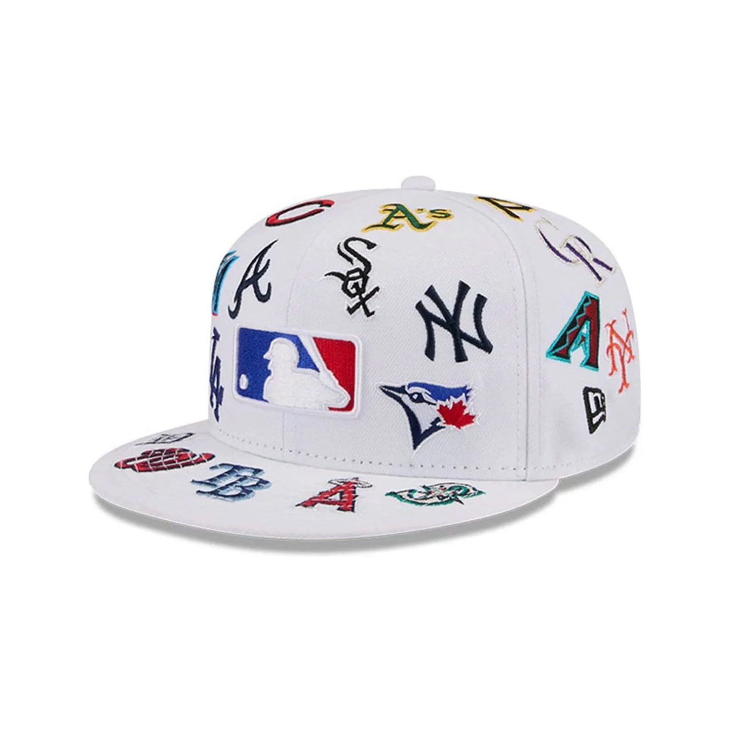 NEW ERA MLB All Over White 59FIFTY Fitted Cap