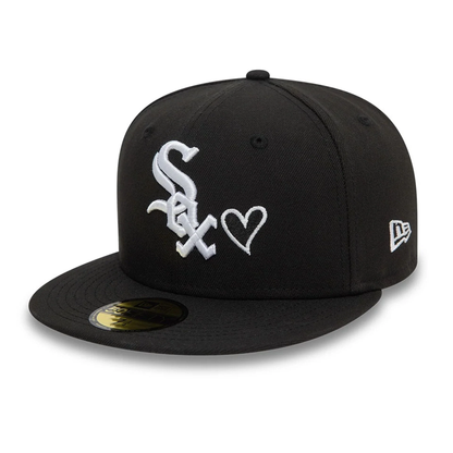 NEW ERA Chicago White Sox MLB Heart Icon Black 59FIFTY Fitted Cap