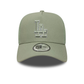 NEW ERA LA Dodgers MLB Outline Pastel Green 9FORTY E-Frame Trucker Adjustable Cap