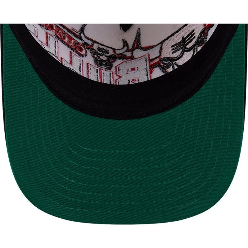 NEW ERA Chicago Bulls NBA Classic White 9FIFTY A-Frame Snapback Adjustable Cap