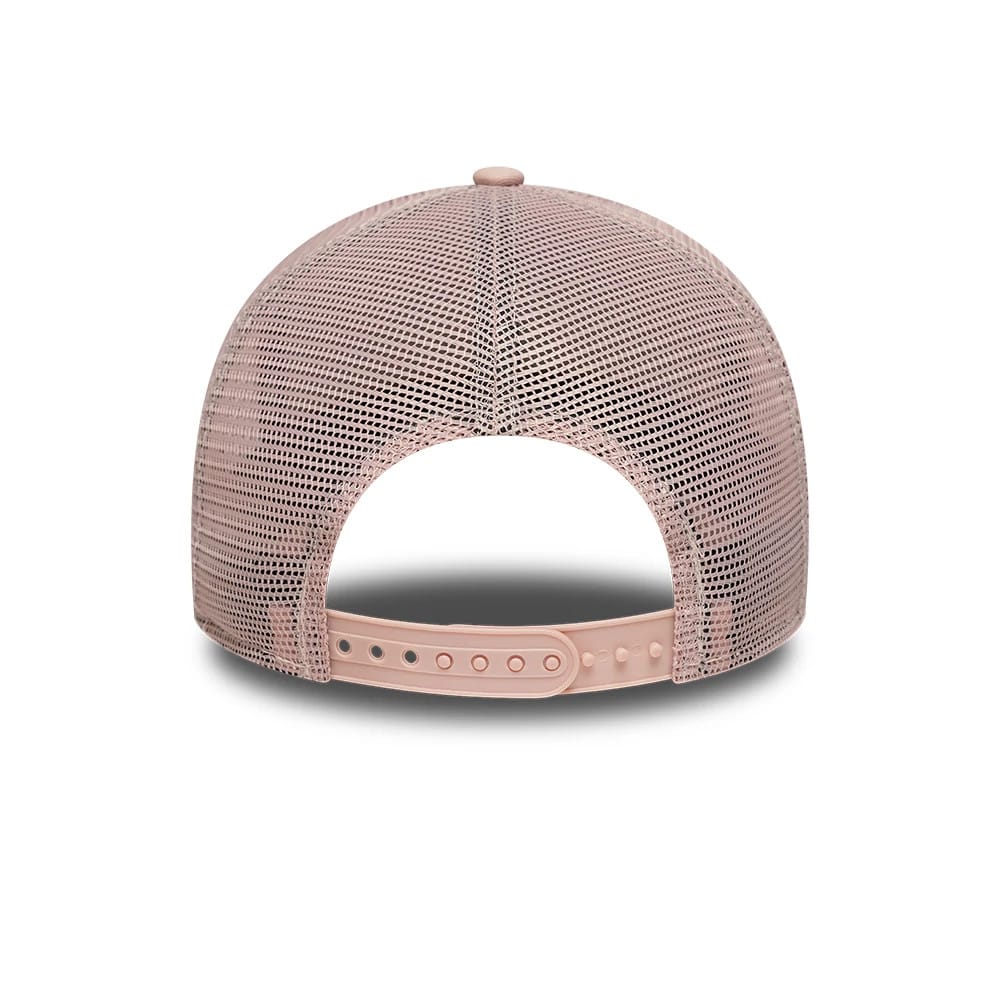 NEW ERA LA Dodgers MLB Outline Pastel Pink 9FORTY E-Frame Trucker Adjustable Cap