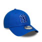 NEW ERA New York Yankees MLB Team Outline Bright Blue 9FORTY Adjustable Cap
