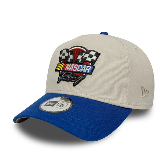 NEW ERA Nascar Classics Flag White 9FORTY E-Frame Adjustable Cap