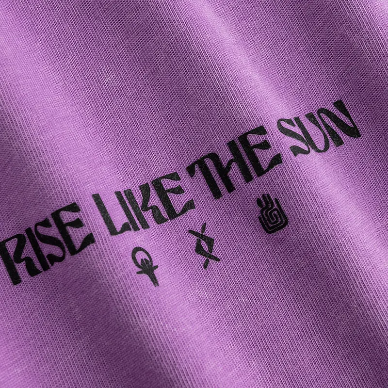 ANTA KAI Rise Like The Sun Washed Purple T-Shirt
