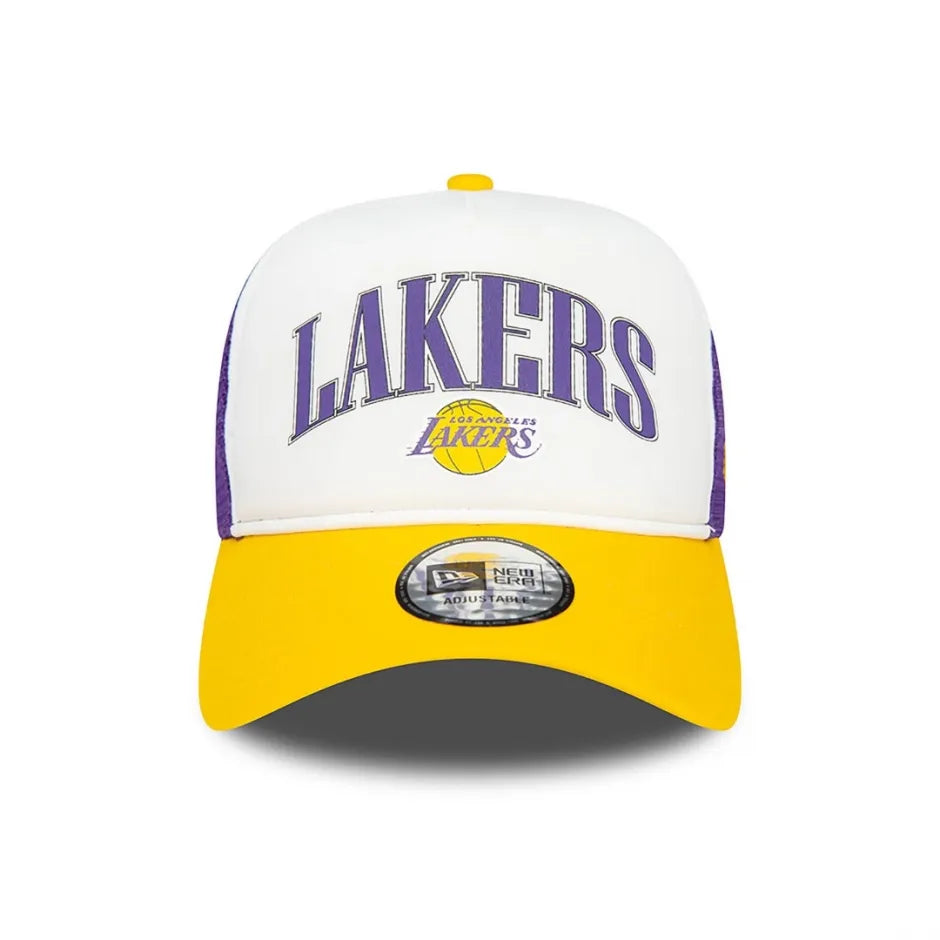 NEW ERA LA Lakers NBA retro  E-Frame Adjustable Trucker Cap