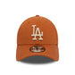 NEW ERA LA Dodgers League Essential Brown 39THIRTY Stretch Fit Cap
