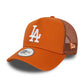 NEW ERA LA Dodgers League Essential Brown Trucker Cap