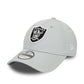 NEW ERA Las Vegas Raiders NFL Side Patch Grey 9FORTY Adjustable Cap