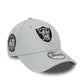 NEW ERA Las Vegas Raiders NFL Side Patch Grey 9FORTY Adjustable Cap