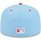 New Era Louisville Bats Light Blue Theme Nights Louisville Mashers 59FIFTY Fitted Hat