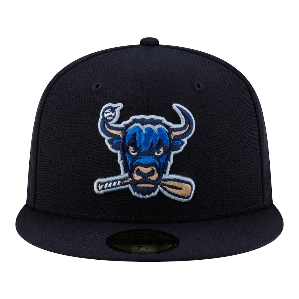 Men's Salem Ridge Yaks New Era Navy Authentic Collection 59FIFTY Fitted Hat