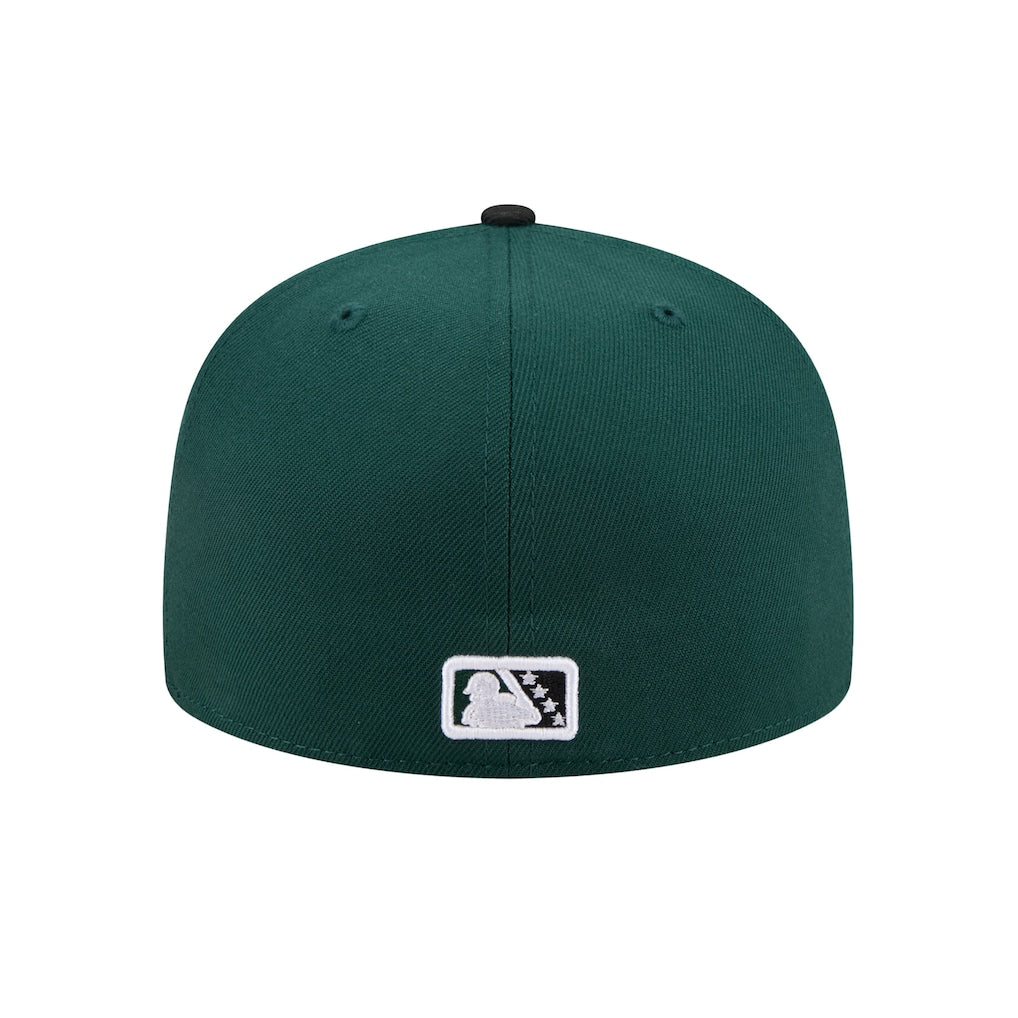 New Era Hickory Crawdads Dark Green Theme Nights 59FIFTY Fitted Hat