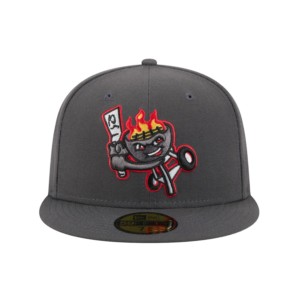 New Era Rancho Cucamonga Quakes Grey Theme Nights 59FIFTY Fitted Hat