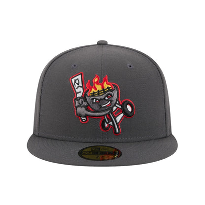 New Era Rancho Cucamonga Quakes Grey Theme Nights 59FIFTY Fitted Hat