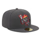 New Era Rancho Cucamonga Quakes Grey Theme Nights 59FIFTY Fitted Hat