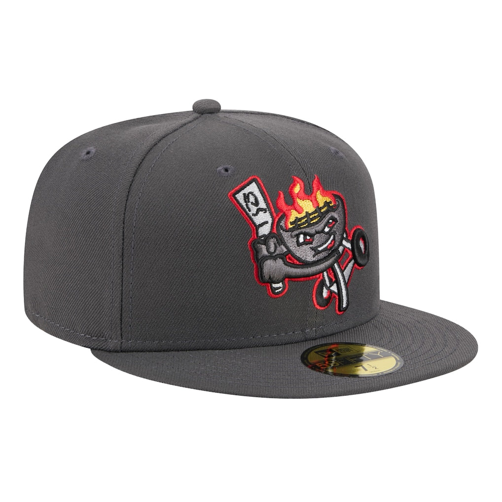 New Era Rancho Cucamonga Quakes Grey Theme Nights 59FIFTY Fitted Hat