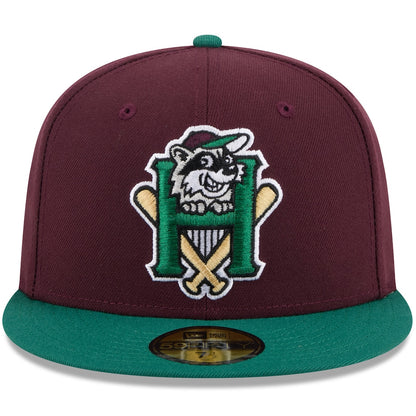 New Era Hudson Valley Renegades Maroon Theme Nights 59FIFTY Fitted Hat