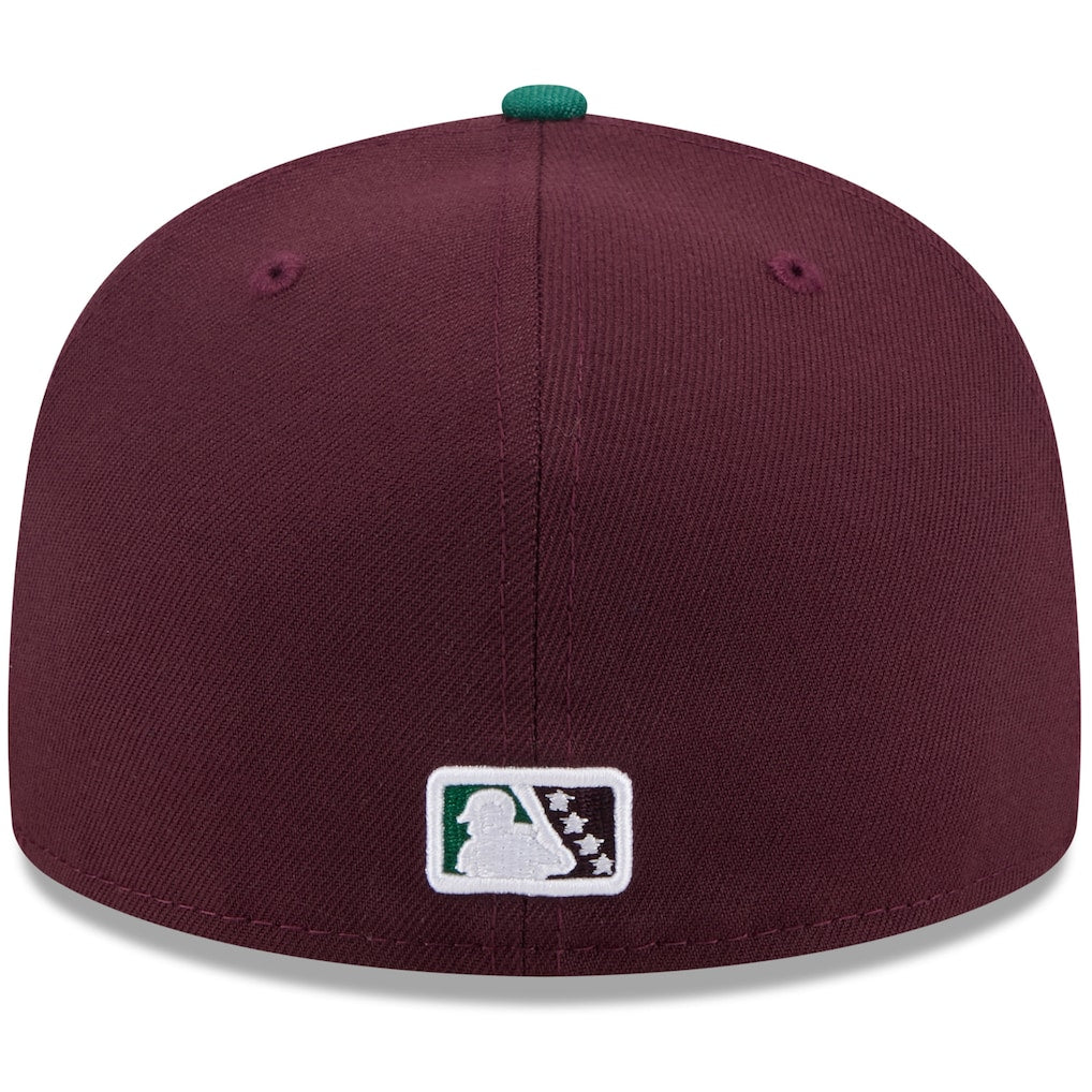New Era Hudson Valley Renegades Maroon Theme Nights 59FIFTY Fitted Hat