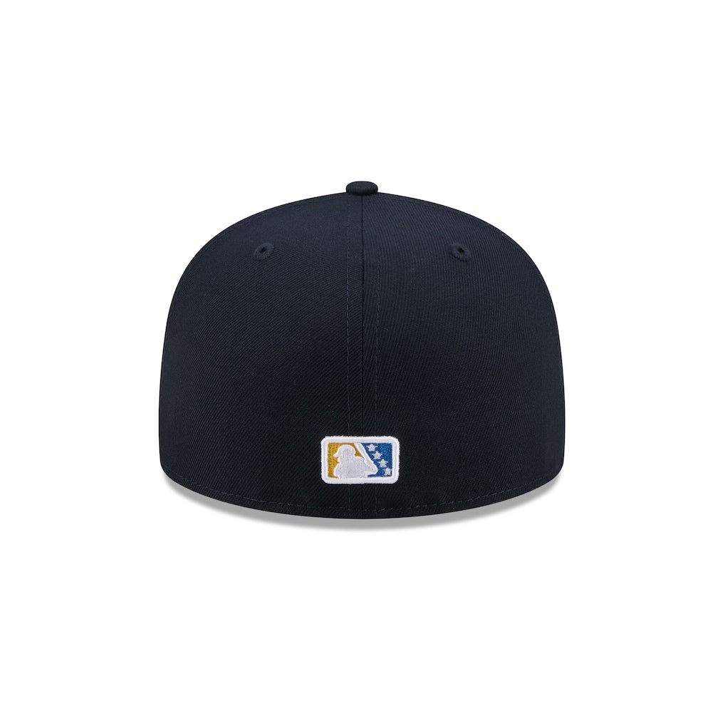 New Era Myrtle Beach Pelicans Navy Theme Nights 59FIFTY Fitted Hat