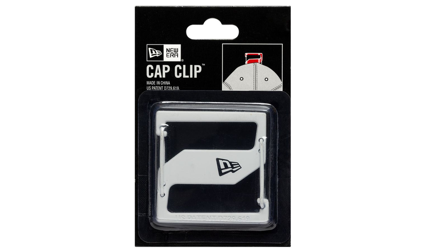 New Era White Cap Clip