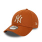 NEW ERA New York Yankees League Essential Brown 9FORTY Adjustable Cap