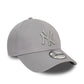 NEW ERA New York Yankees League Essential Grey 39THIRTY Stretch Fit Cap
