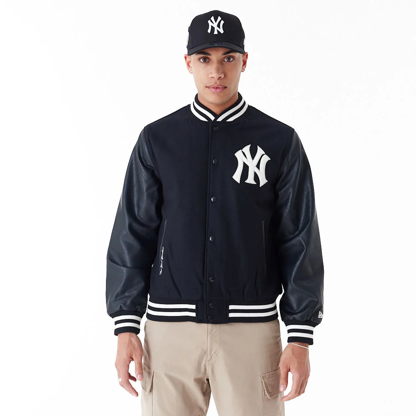 NEW ERA New York Yankees MLB World Series Black Varsity Jacket
