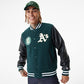 NEW ERA Oakland Athletics MLB Large Logo Dark Green Varsity Jacket