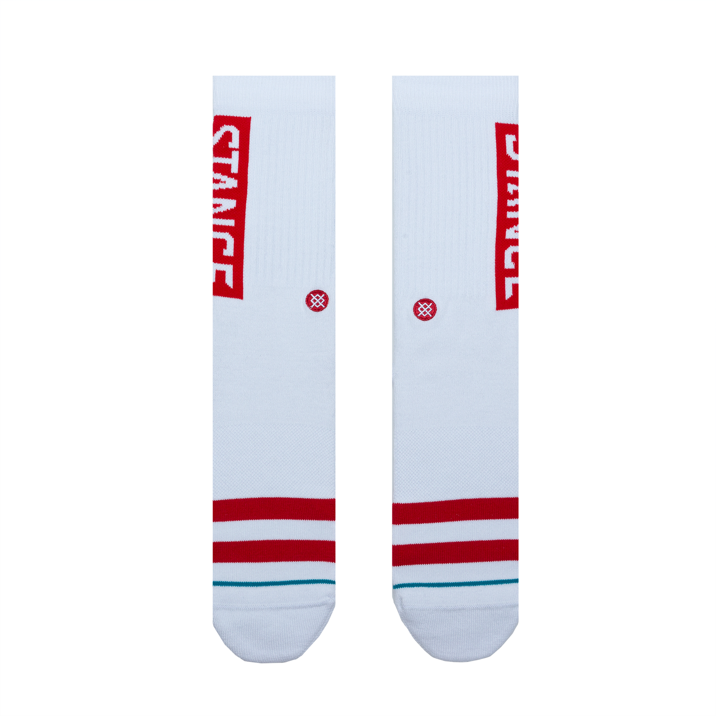 STANCE OG Crew Sock White Red