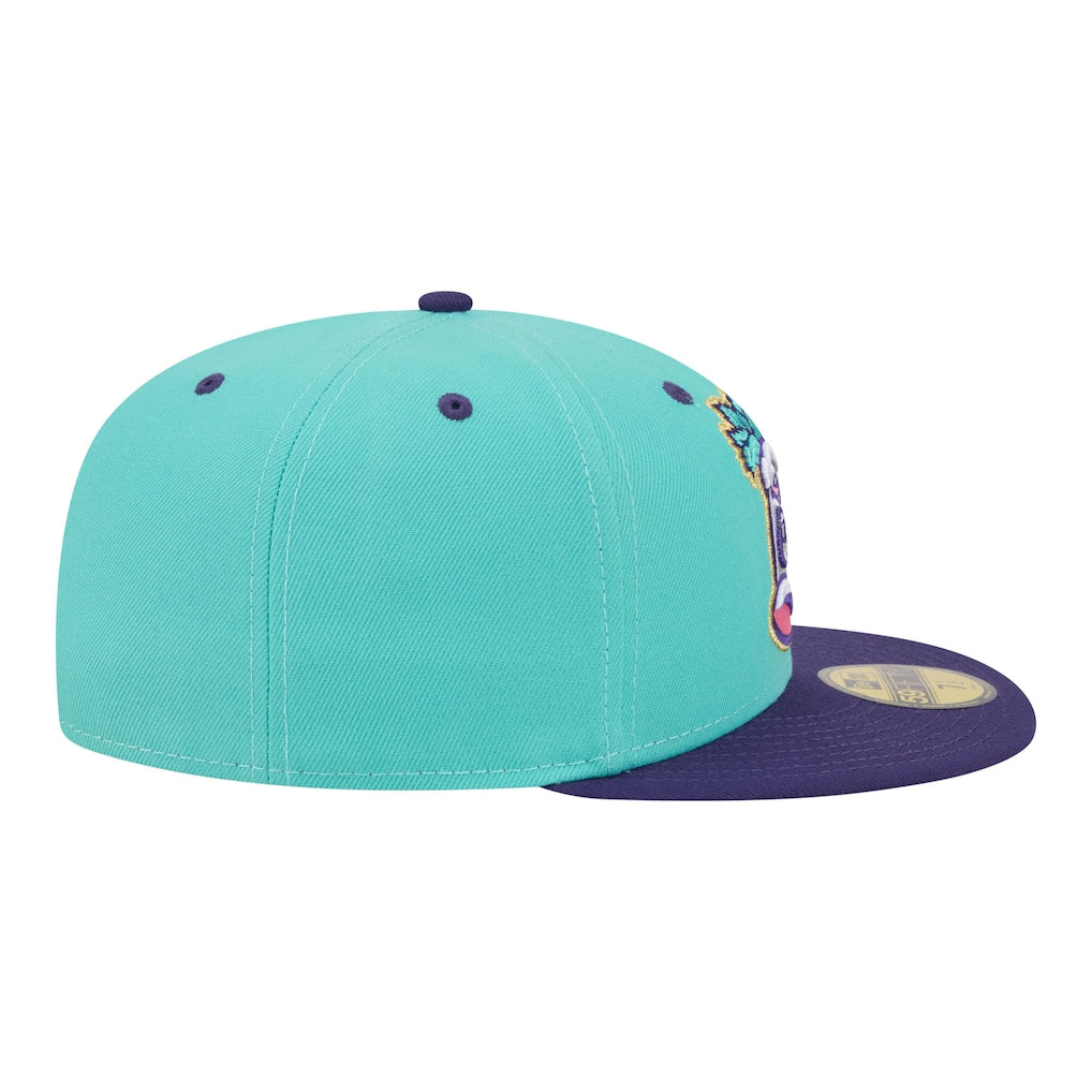 New Era Louisville Bats Turquoise/Purple Minor League Theme Nights 59FIFTY Fitted Hat