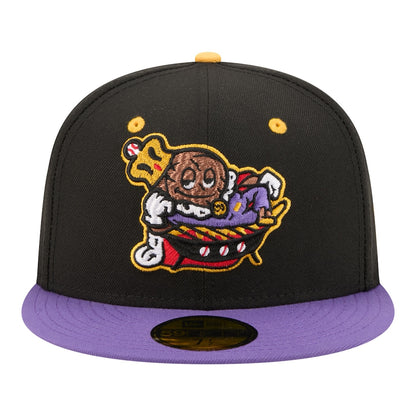 New Era Visalia Rawhide Black/Purple Minor League Theme Nights 59FIFTY Fitted Hat