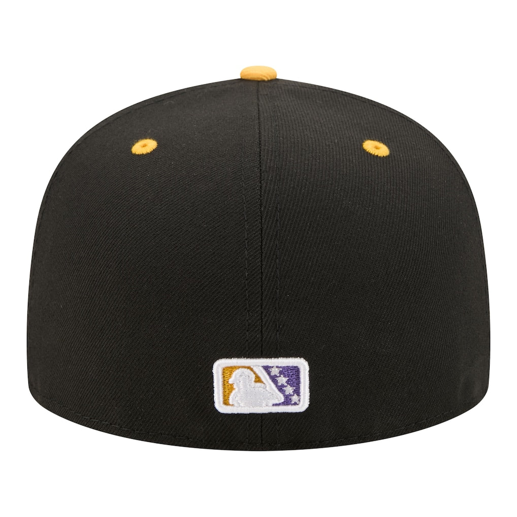 New Era Visalia Rawhide Black/Purple Minor League Theme Nights 59FIFTY Fitted Hat