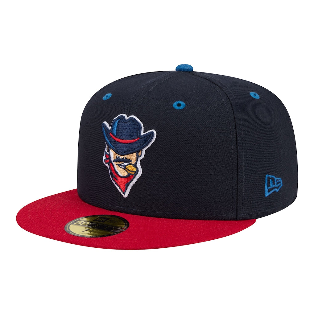 New Era Round Rock Express Navy/Red Minor League Theme Nights 59FIFTY Fitted Hat