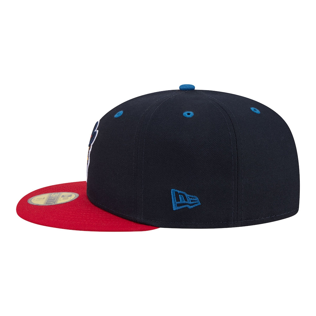 New Era Round Rock Express Navy/Red Minor League Theme Nights 59FIFTY Fitted Hat