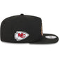 NEW ERA Kansas City Chiefs NFL Ring Black 9FIFTY A-Frame Snapback Adjustable Cap