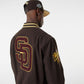 NEW ERA San Diego Padres MLB Brown Varsity Jacket