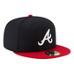 NEW ERA Atlanta Braves Authentic On Field Home Navy 59FIFTY Fitted Cap