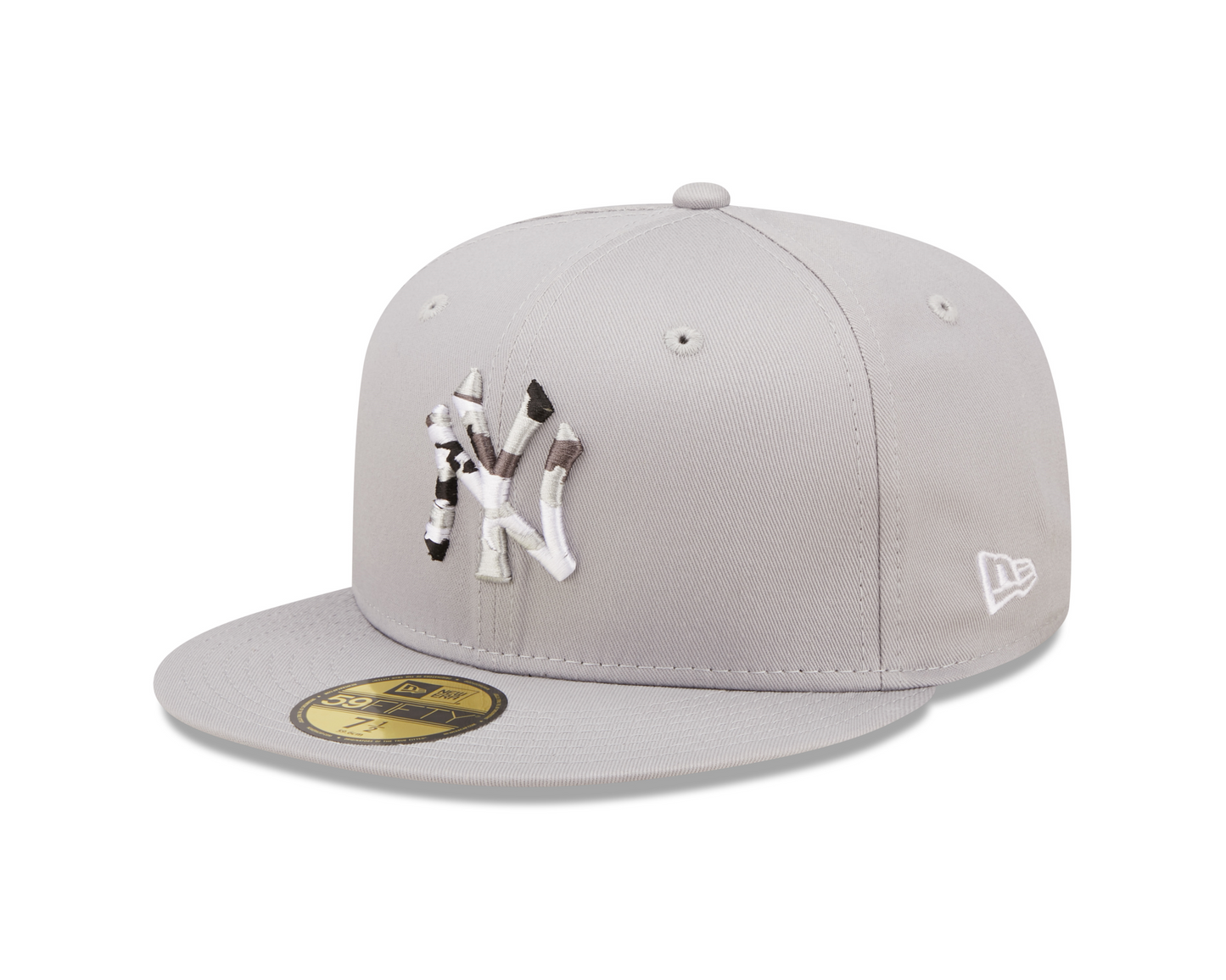 NEW ERA New York Yankees Mono Camo Infill Grey 59FIFTY Fitted Cap