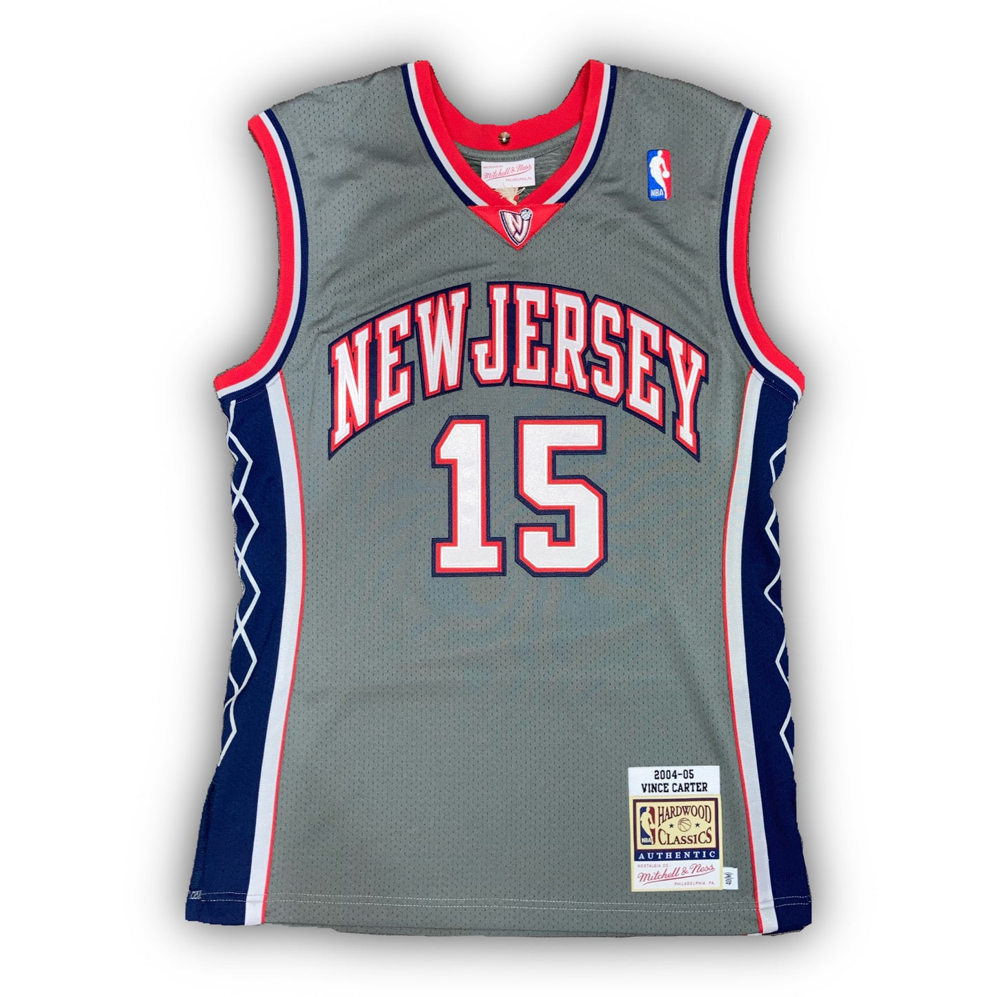 M&N NBA Authentic Jersey New Jersey Nets Alternate 2004-05 Vince Carter