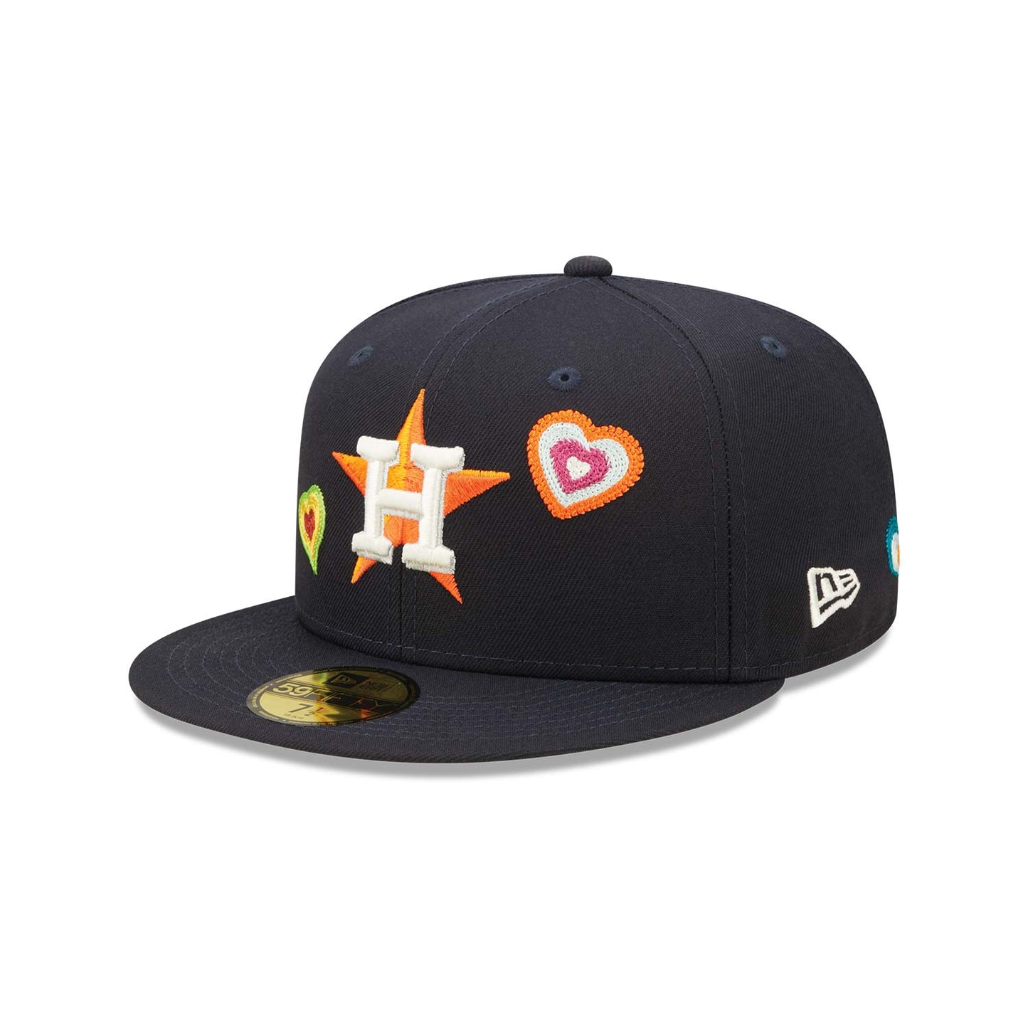 NEW ERA Houston Astros Chain Stitch Heart Navy 59FIFTY Fitted Cap