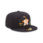 NEW ERA Houston Astros Watercolour Floral Navy 59FIFTY Fitted Cap