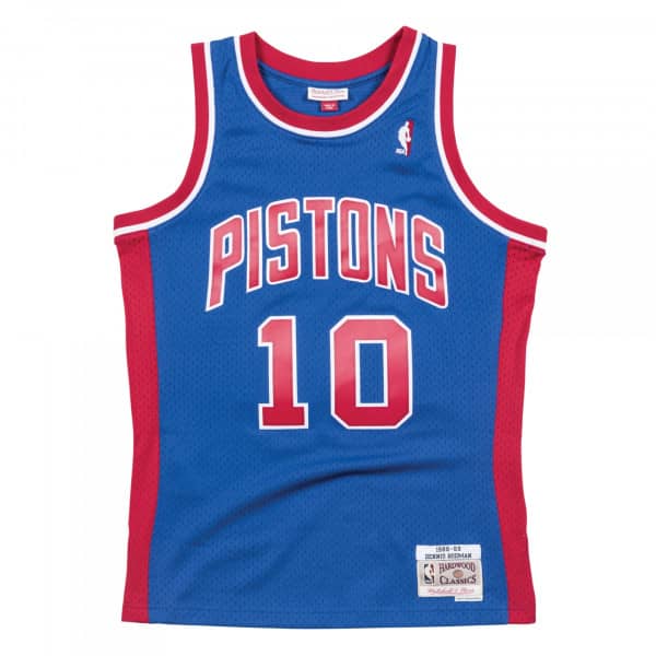 M&N NBA Swingman Jersey Detroit Pistons Road 1988-89 Dennis Rodman