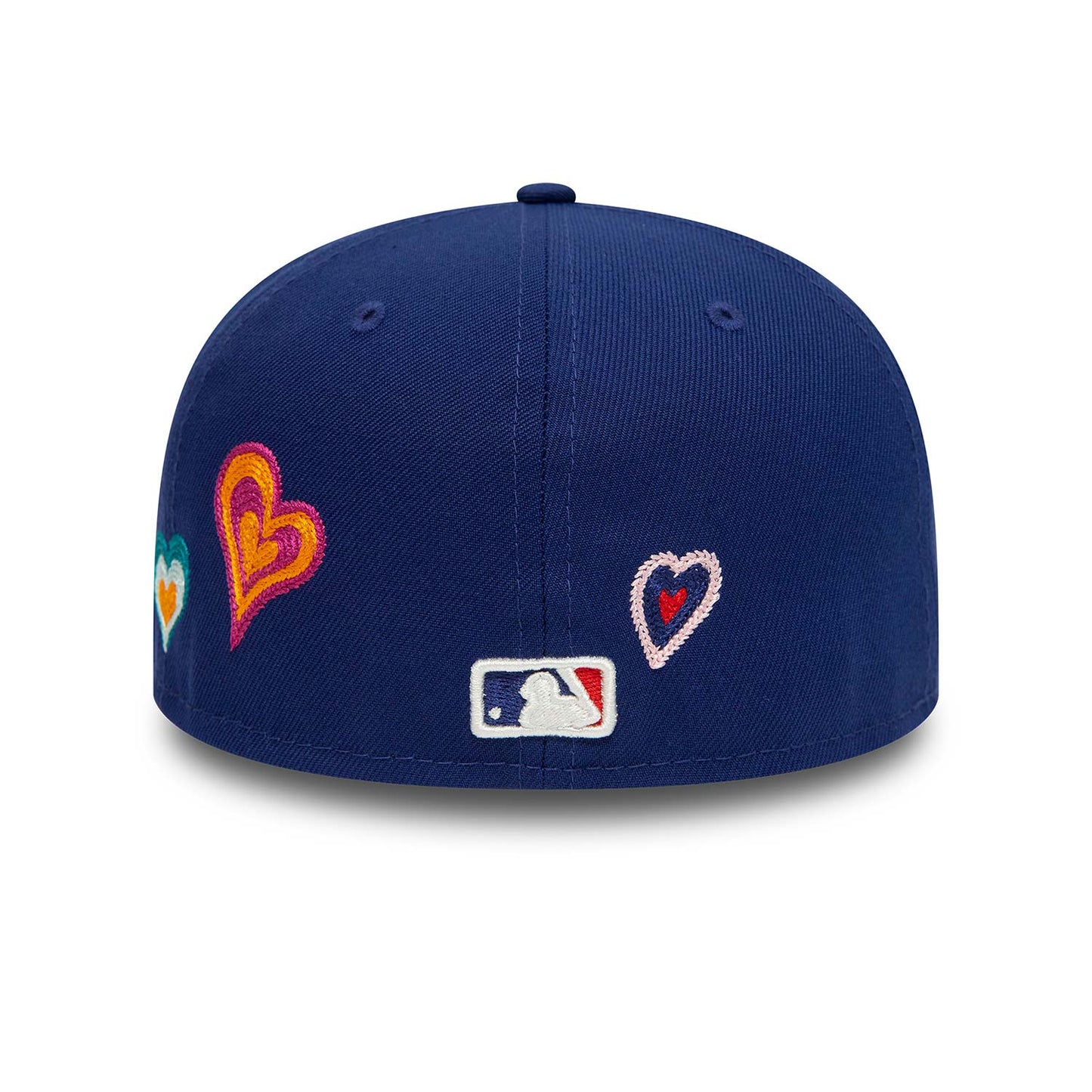 NEW ERA LA Dodgers Chain Stitch Heart Blue 59FIFTY Fitted Cap