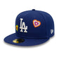 NEW ERA LA Dodgers Chain Stitch Heart Blue 59FIFTY Fitted Cap