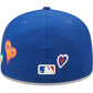 NEW ERA Chicago Cubs Chain Stitch Heart Blue 59FIFTY Fitted Cap