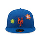 NEW ERA New York Mets MLB Flower Blue 59FIFTY Fitted Cap